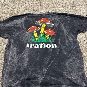 Iration Concert Graphic T-Shirt with Mushroom Design